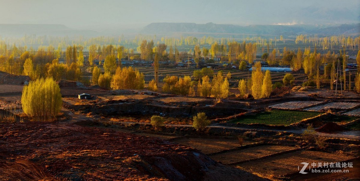 秀丽田园映霞晖（一）