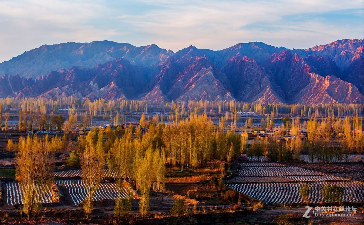 秀丽田园映霞晖（一）