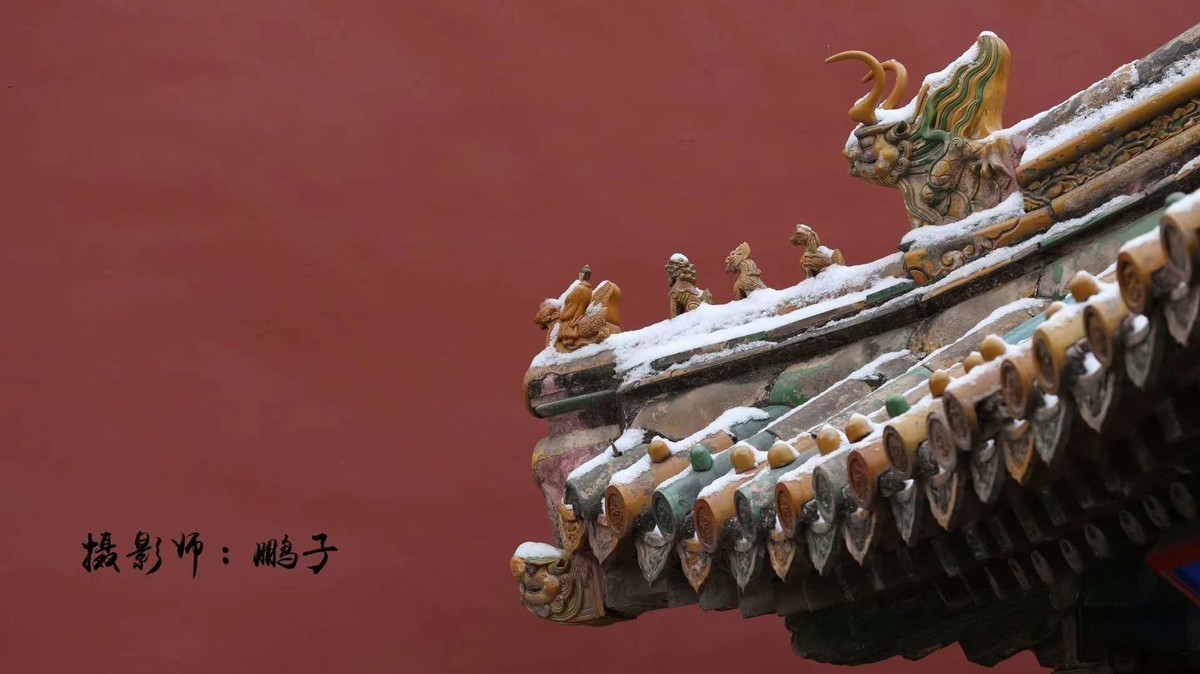 故宫的美，故宫的雪。