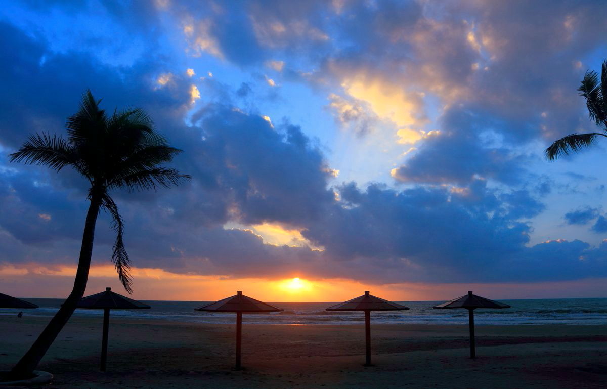 日出博鳌亚洲湾海南琼海