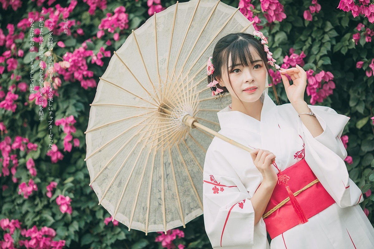 和服少女。