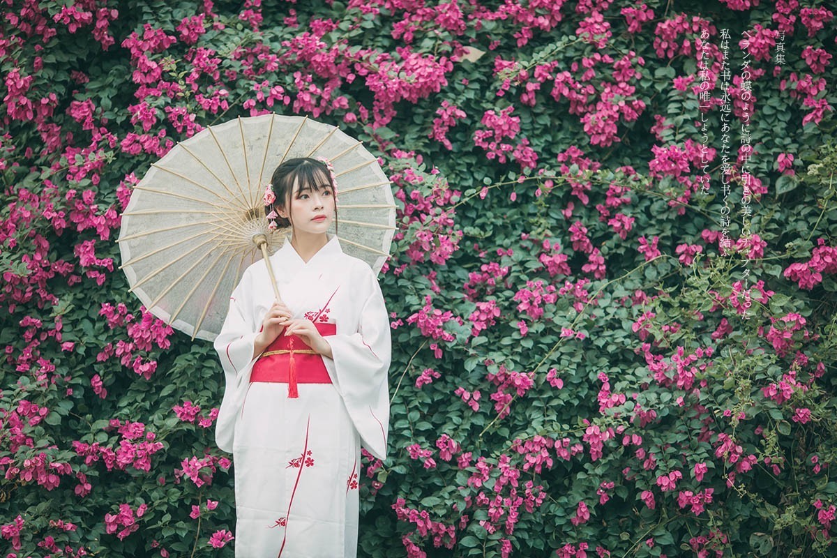 和服少女。