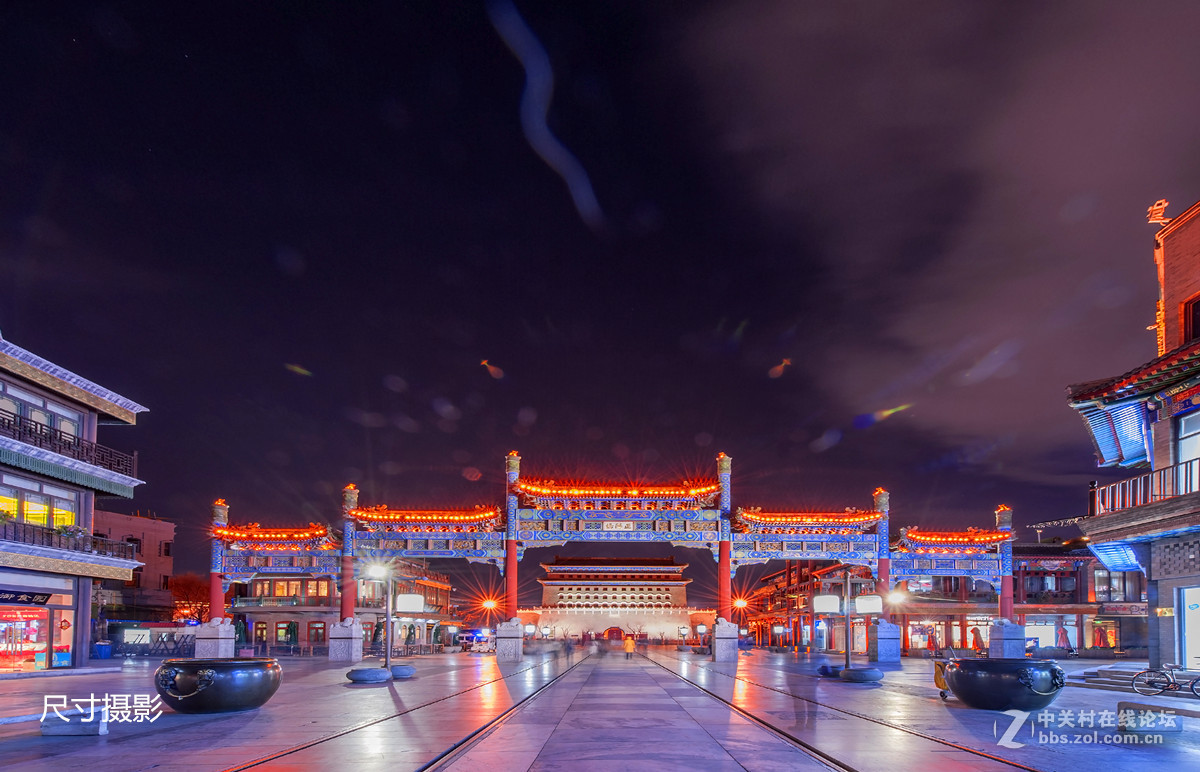 北京前门拍摄夕阳与夜景！-中关村在线摄影论坛