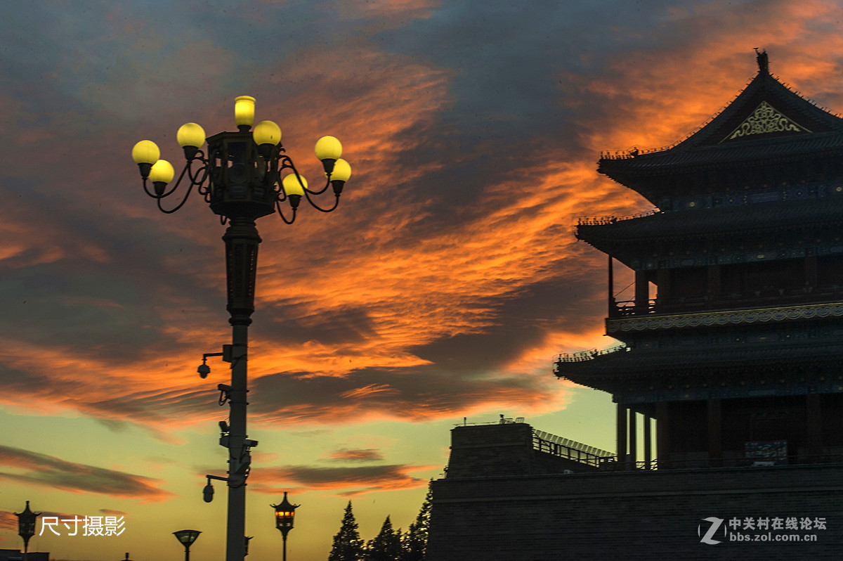 北京前门拍摄夕阳与夜景！-中关村在线摄影论坛