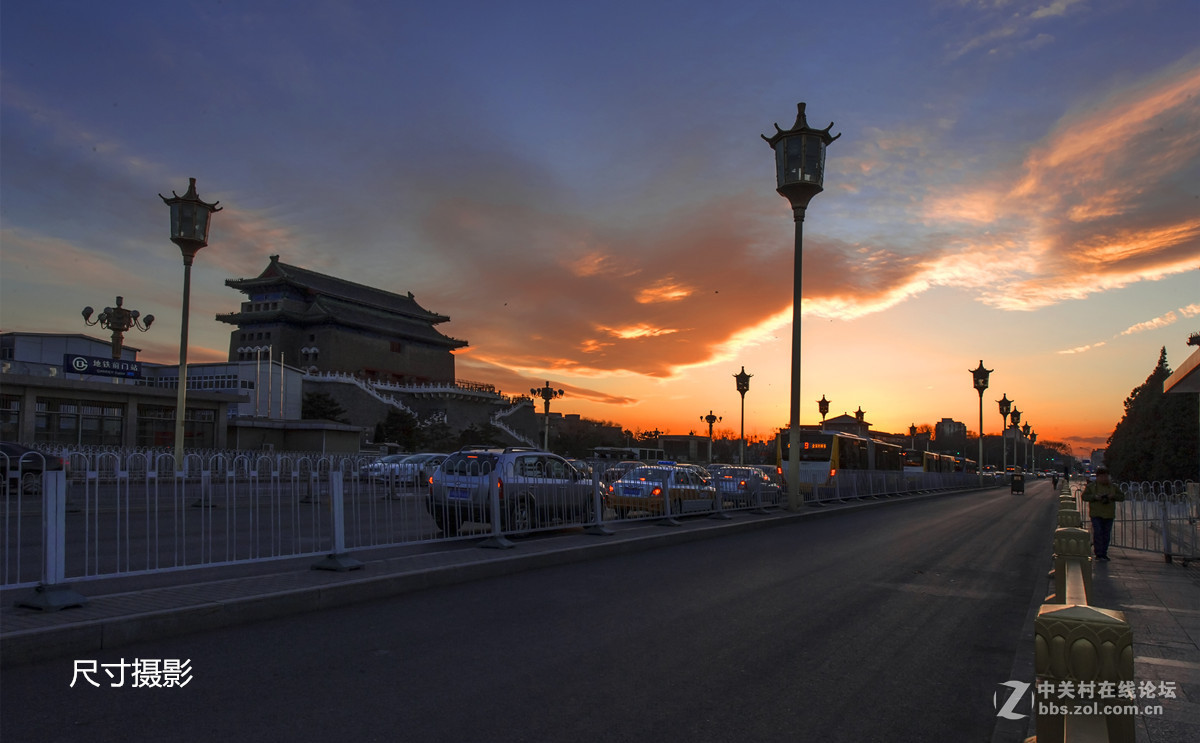 北京前门拍摄夕阳与夜景!-中关村在线摄影论坛
