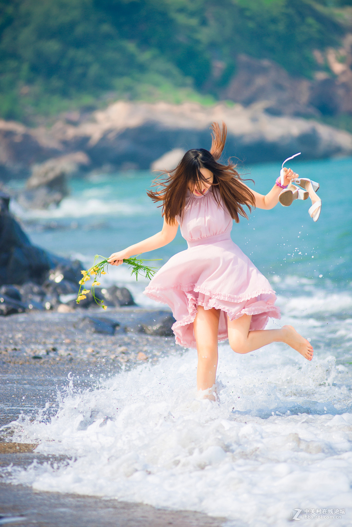 夏日海边少女-------中关村在线摄影论坛
