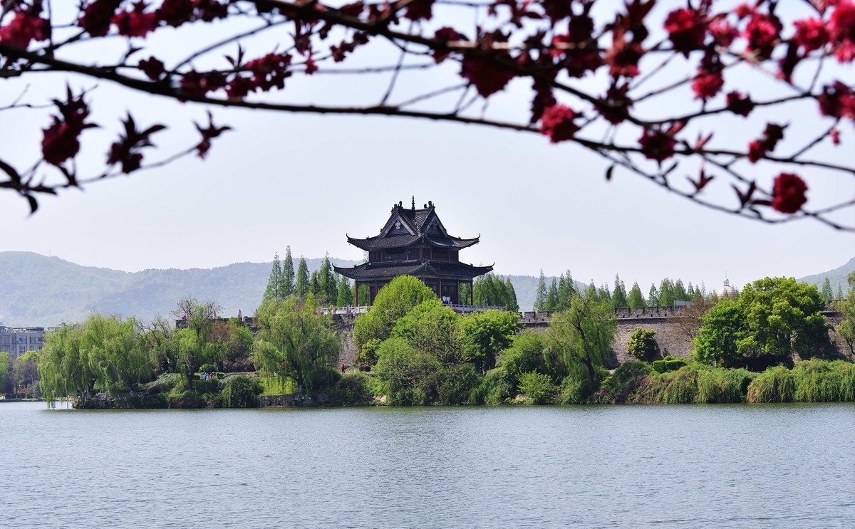 隔河遥看仲宣楼