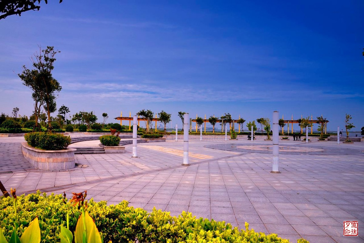 大丰日月湖的景色