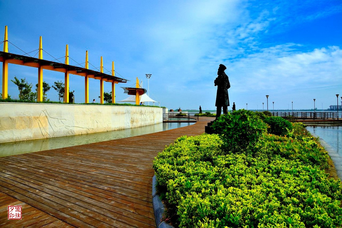 大丰日月湖的景色