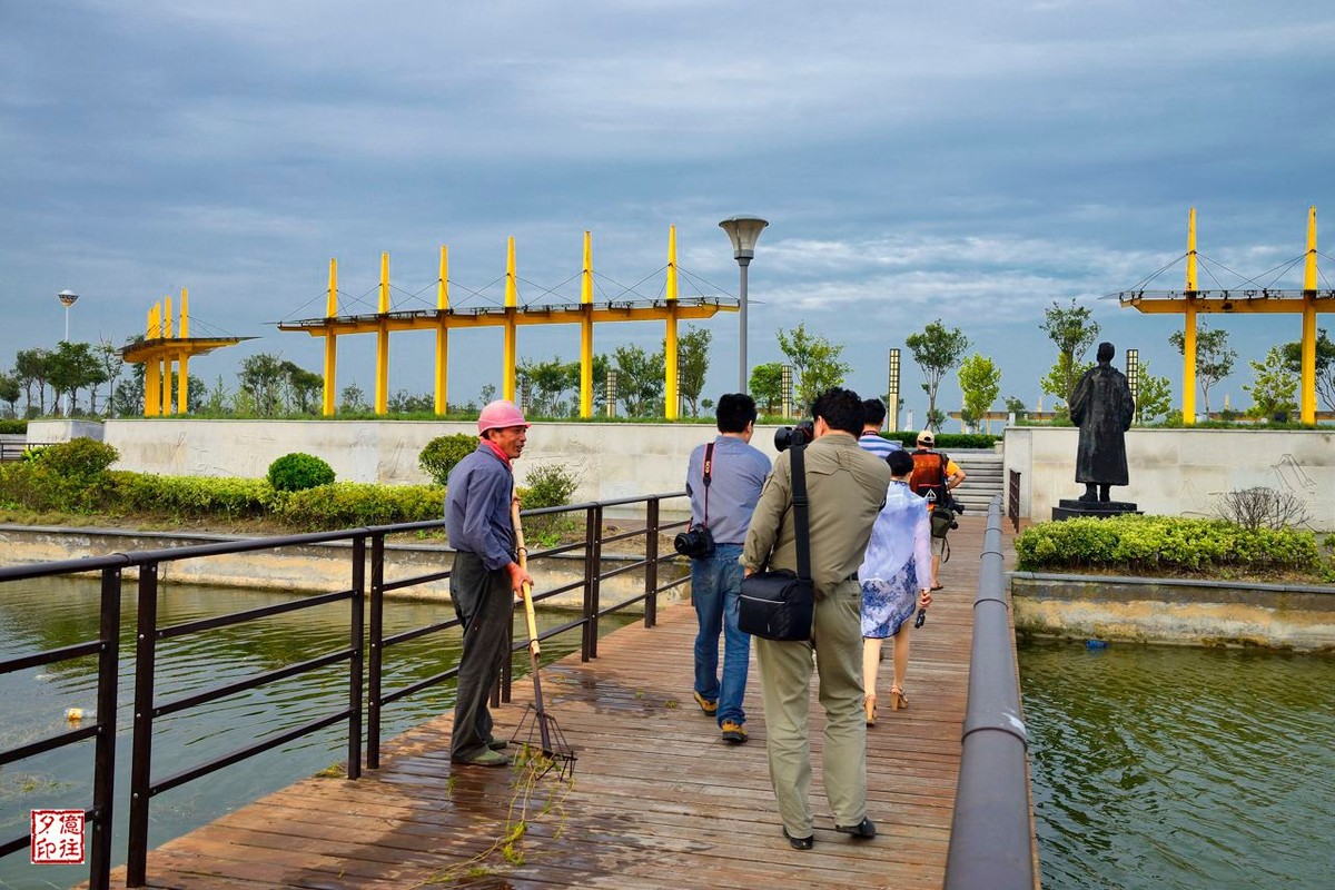 大丰日月湖的景色
