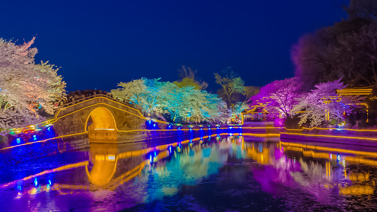 無錫黿頭渚櫻花夜公園