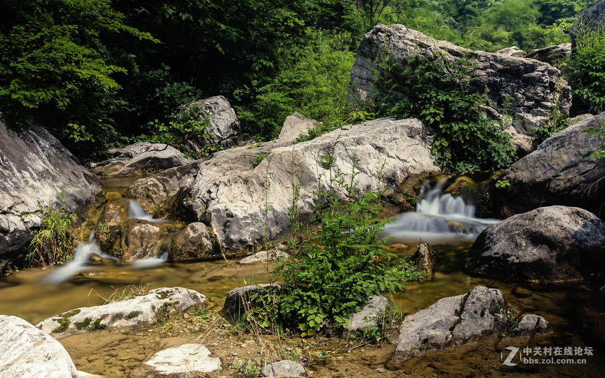 一组潭瀑峡慢门