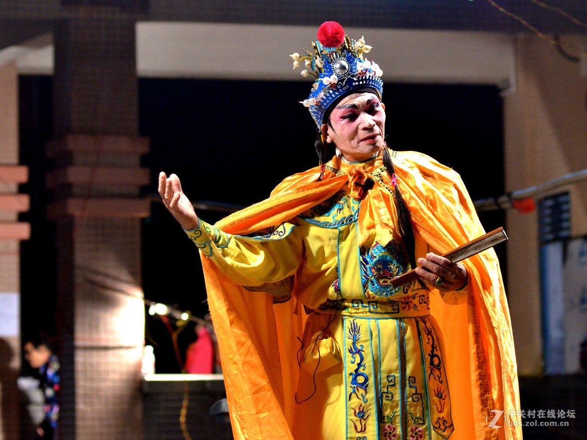 国庆乡下小村里曲艺表演(帝女花）