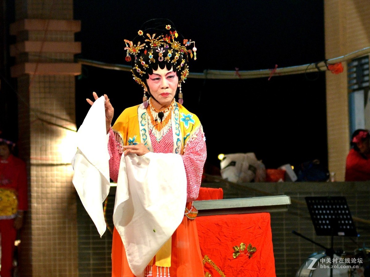 国庆乡下小村里曲艺表演(帝女花）