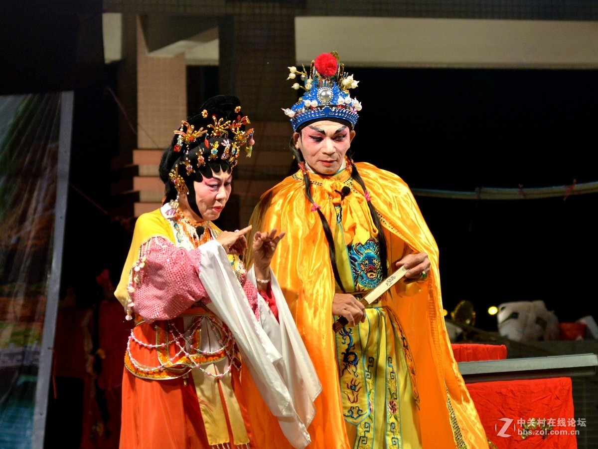 国庆乡下小村里曲艺表演(帝女花）