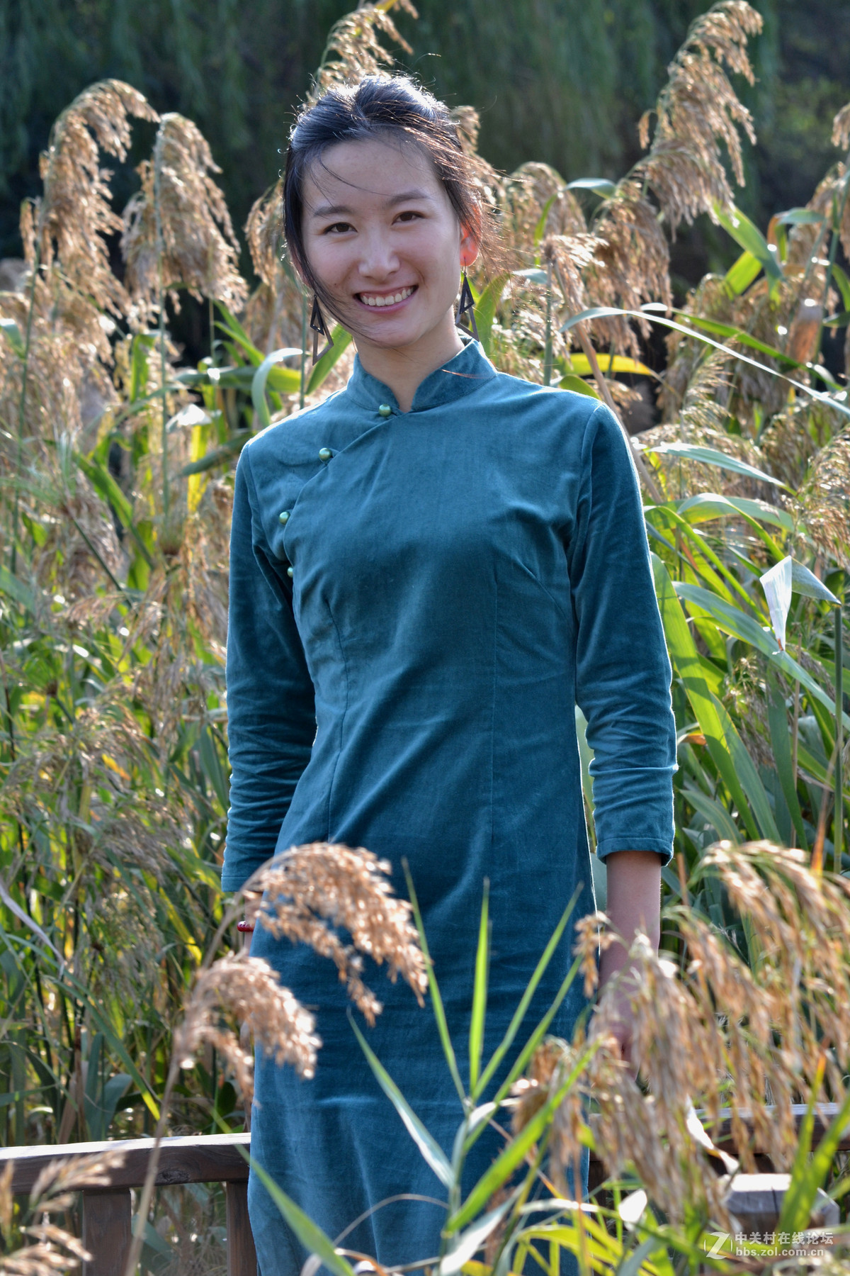 湿地公园美女 人像图片