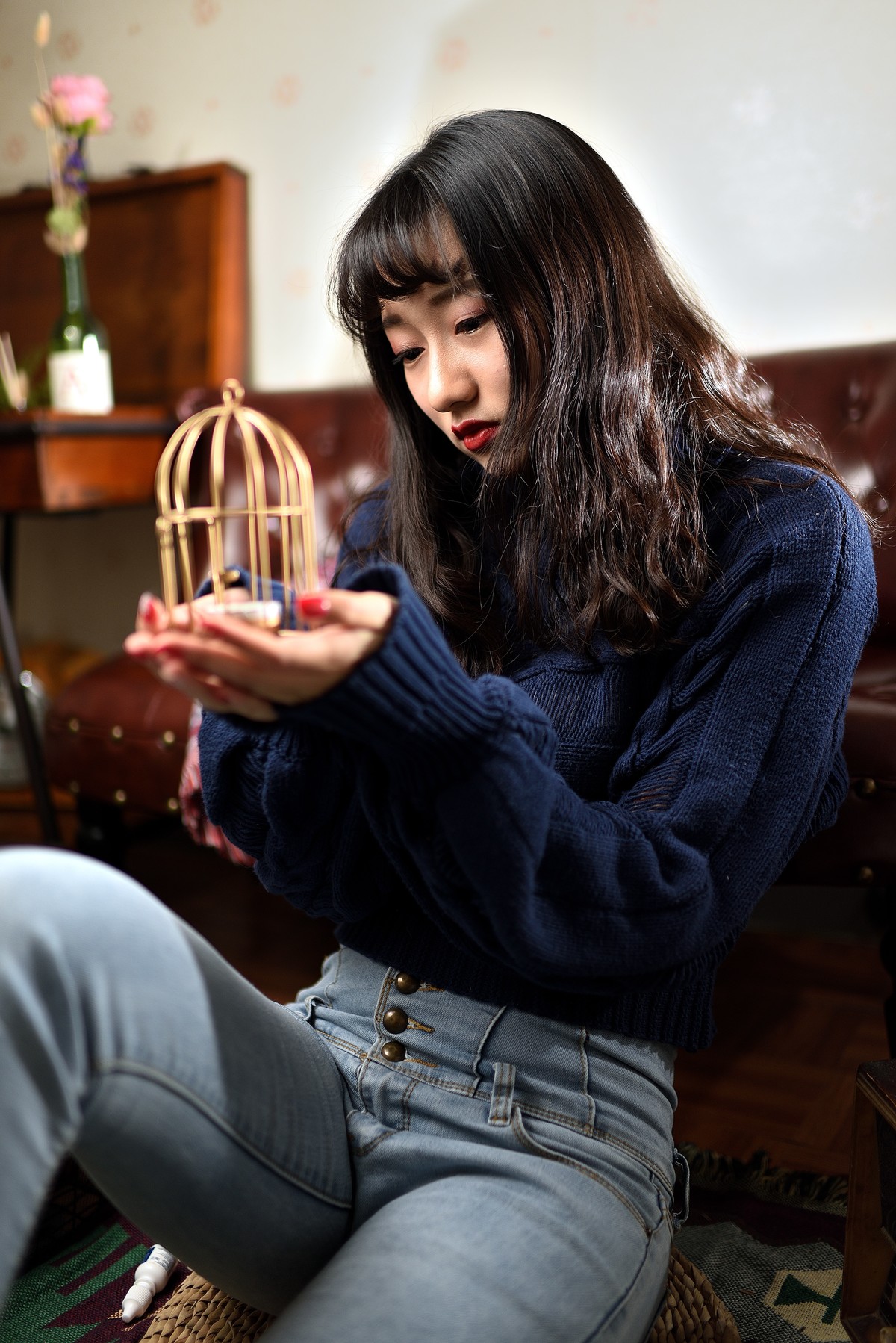 尼康35 1.4g民宿美女人像