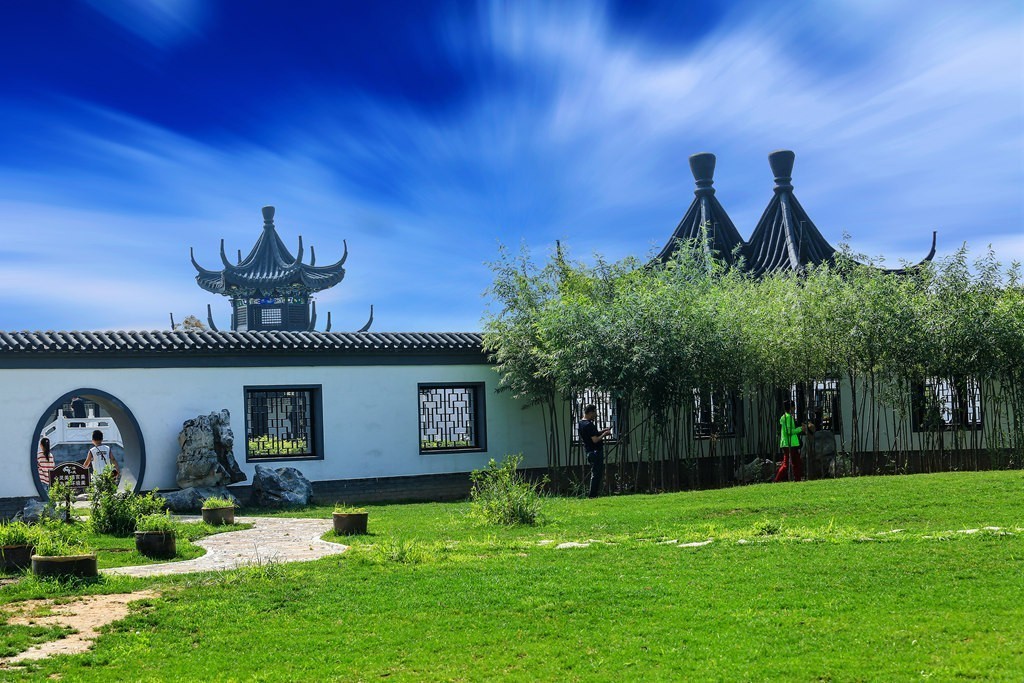 桑干河畔的园林建筑-------丁玲写作的地方