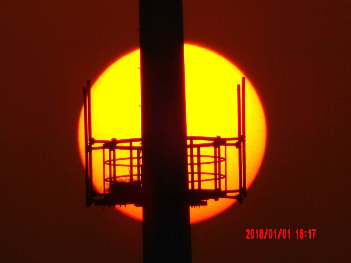 【AZ901】2018年第一个落日和圆月