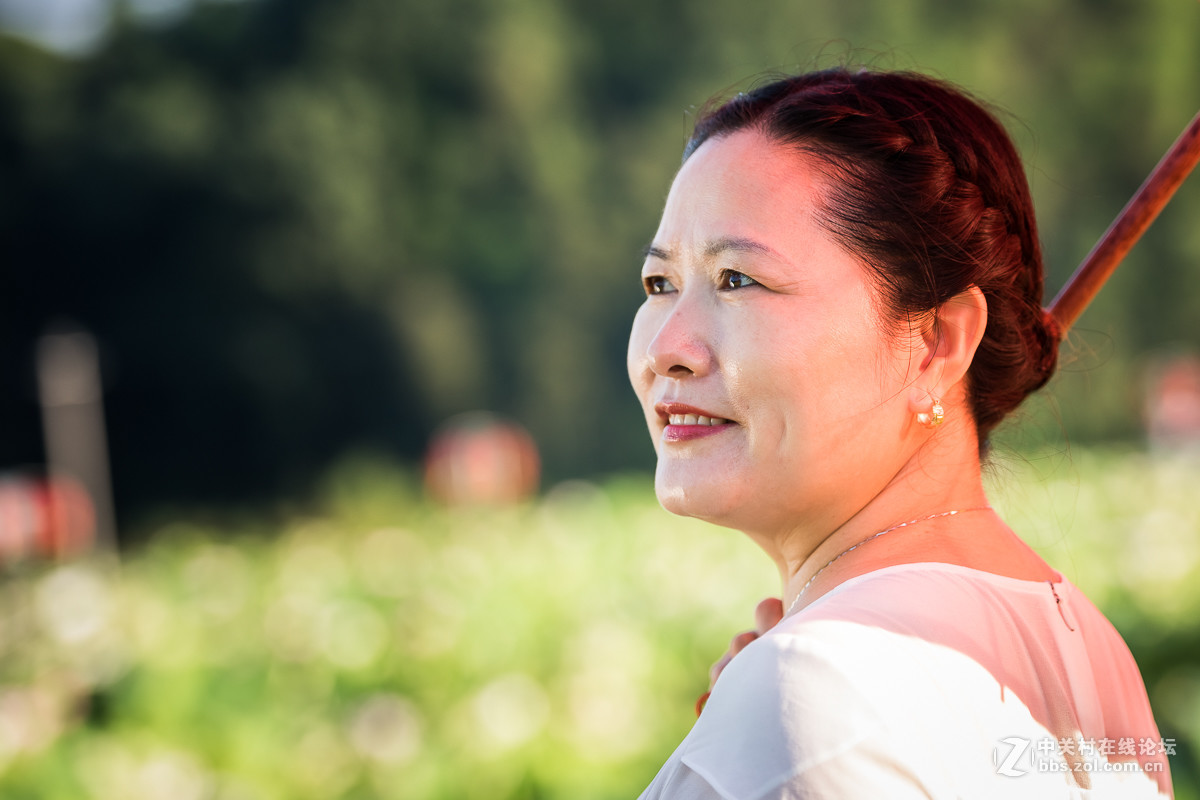 荷塘边学拍人像