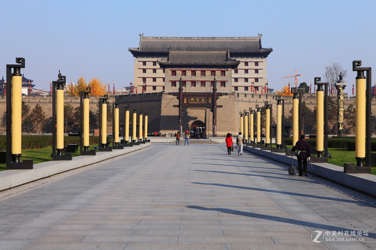 西望长安西安城墙永宁门