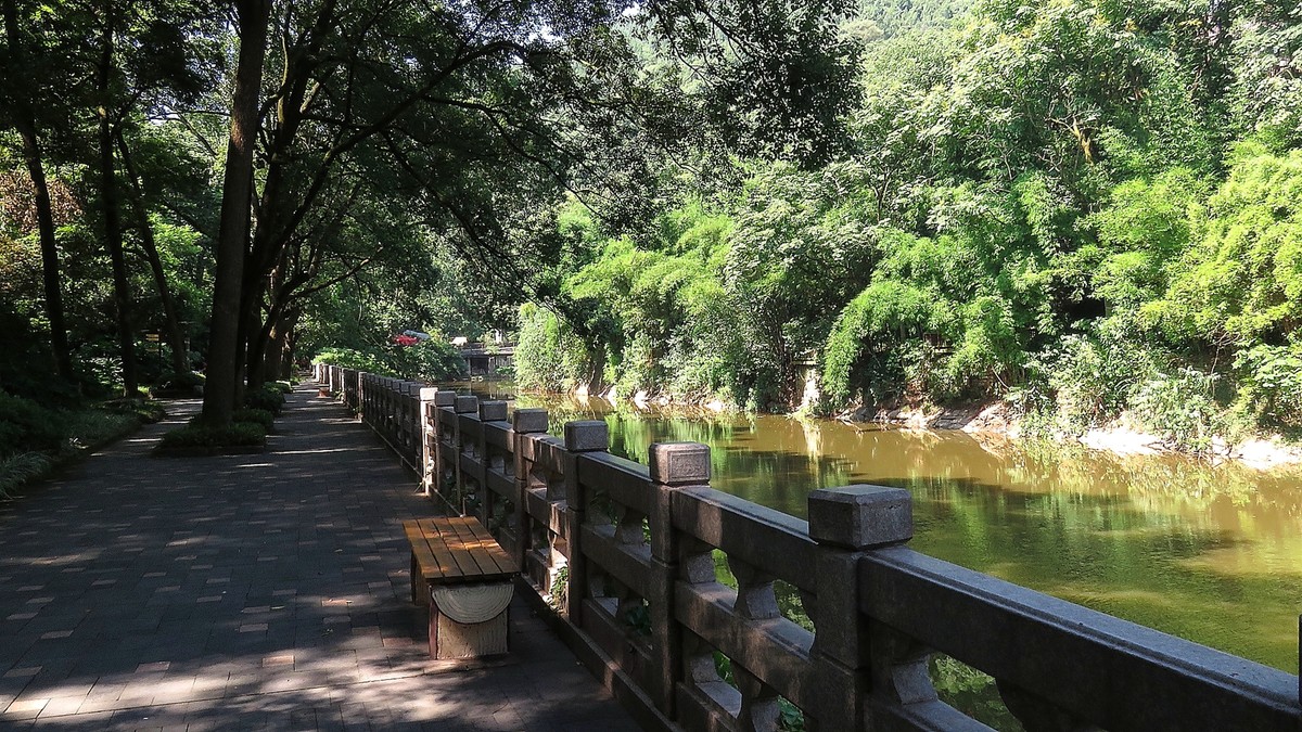 盛夏的重慶南溫泉公園