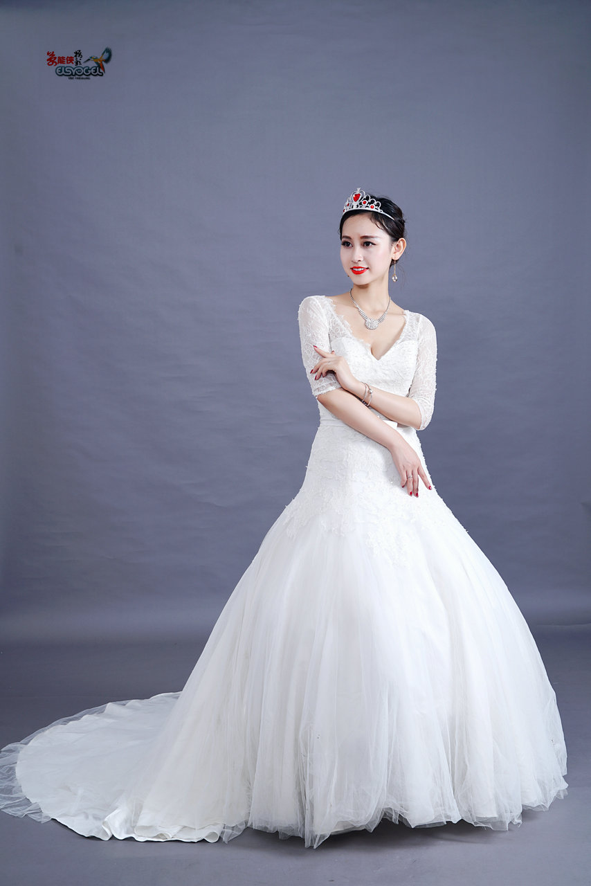 长婚纱美女晓芬