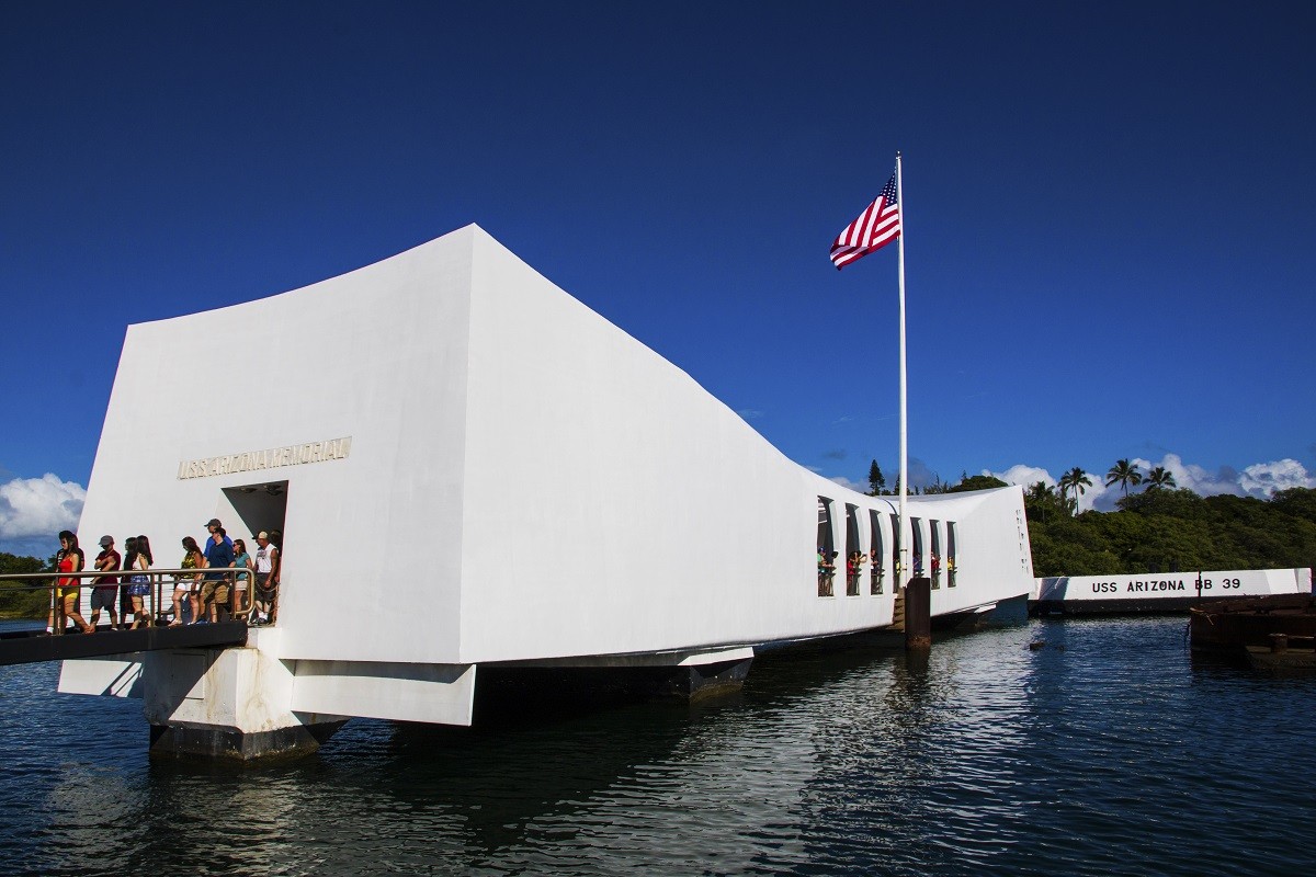 走马看花阿美利加001珍珠港亚利桑那号战舰纪念馆