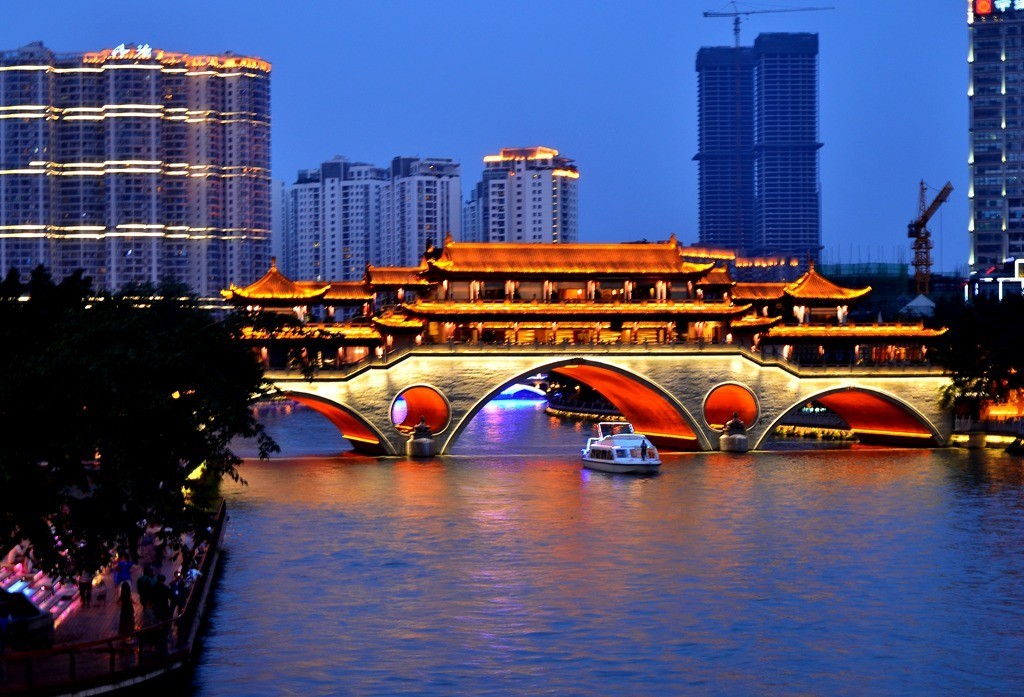 成都九眼桥夜色