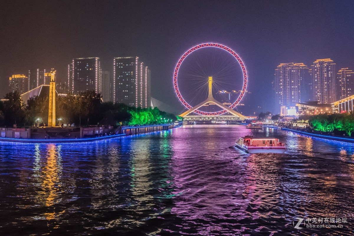 天津海河夜景