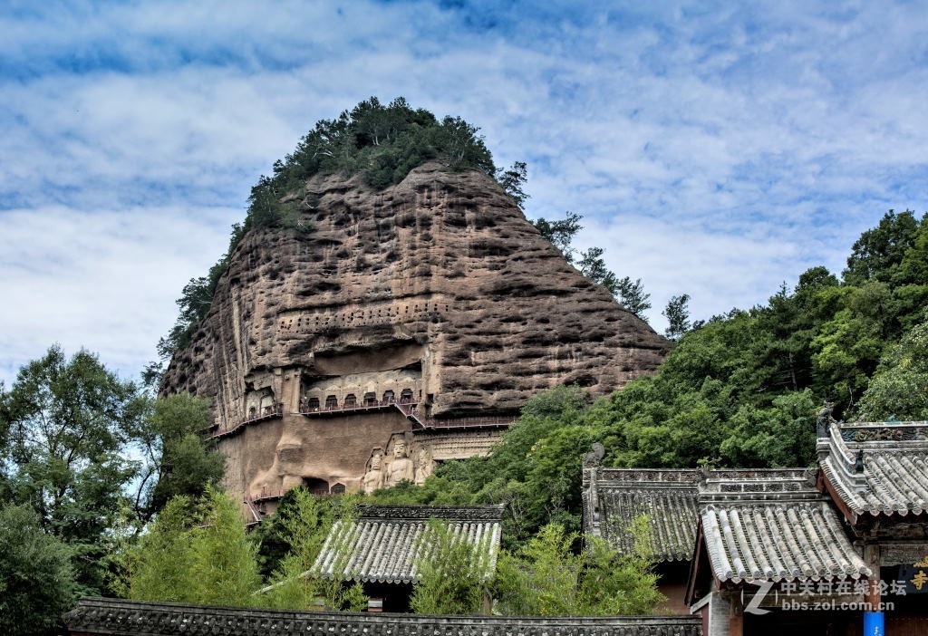 甘肅天水麥積山遊覽