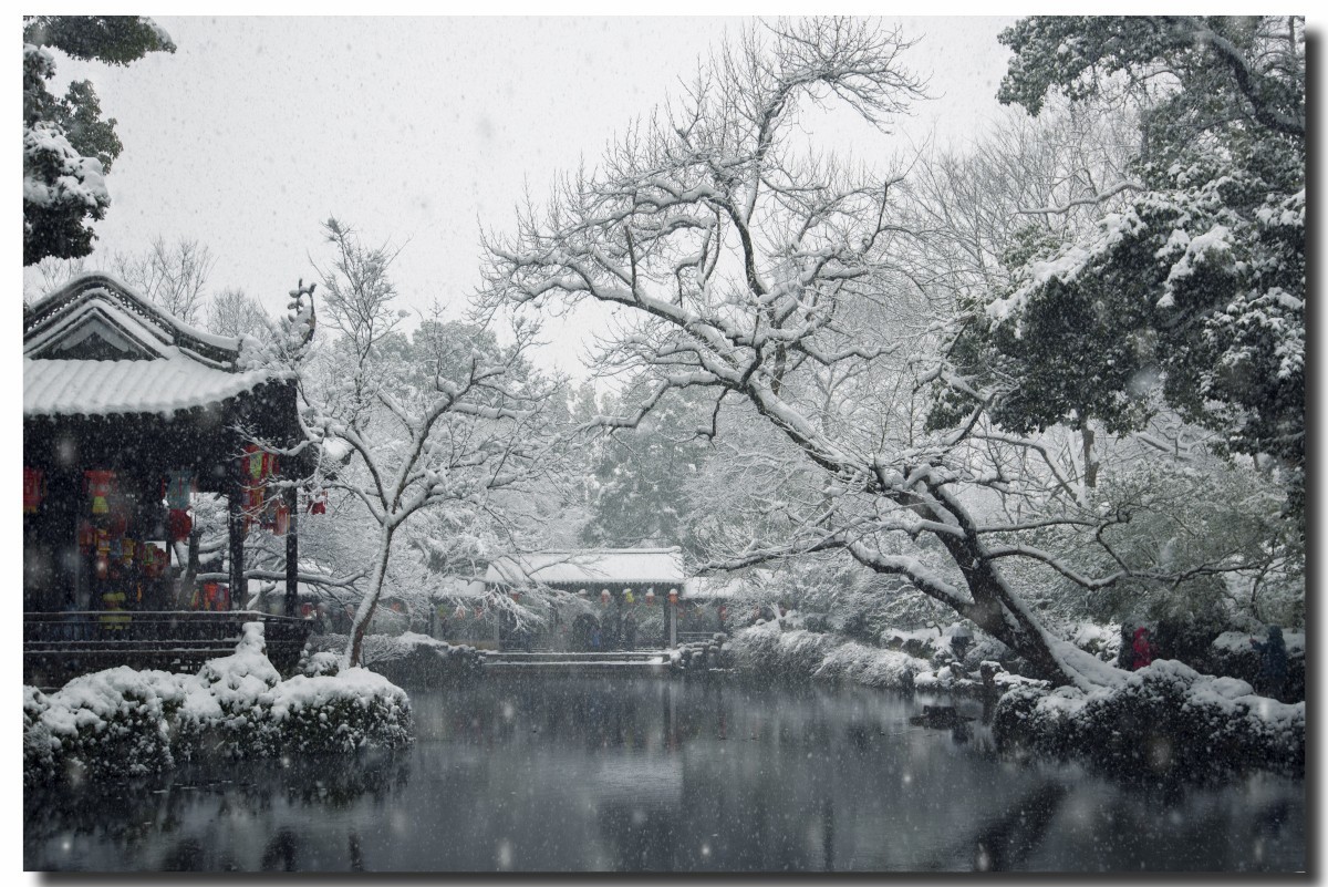 无锡寄畅园雪景