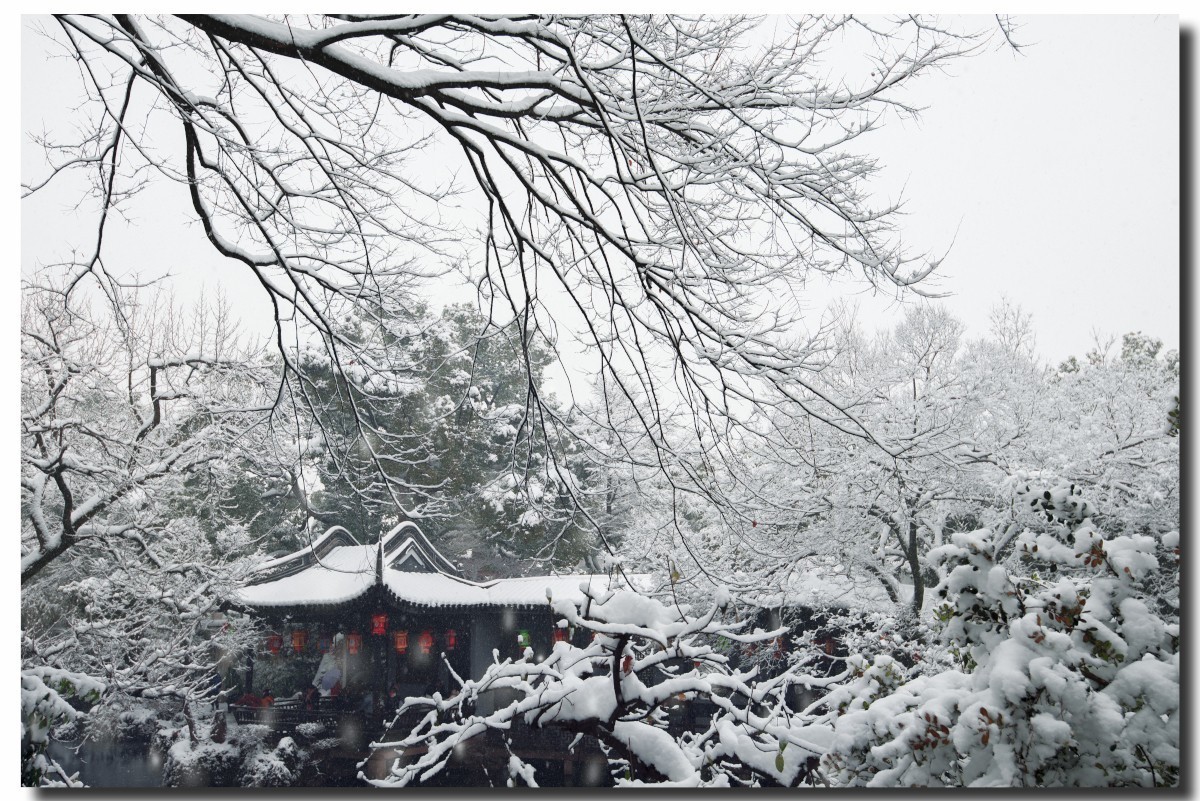 无锡寄畅园雪景