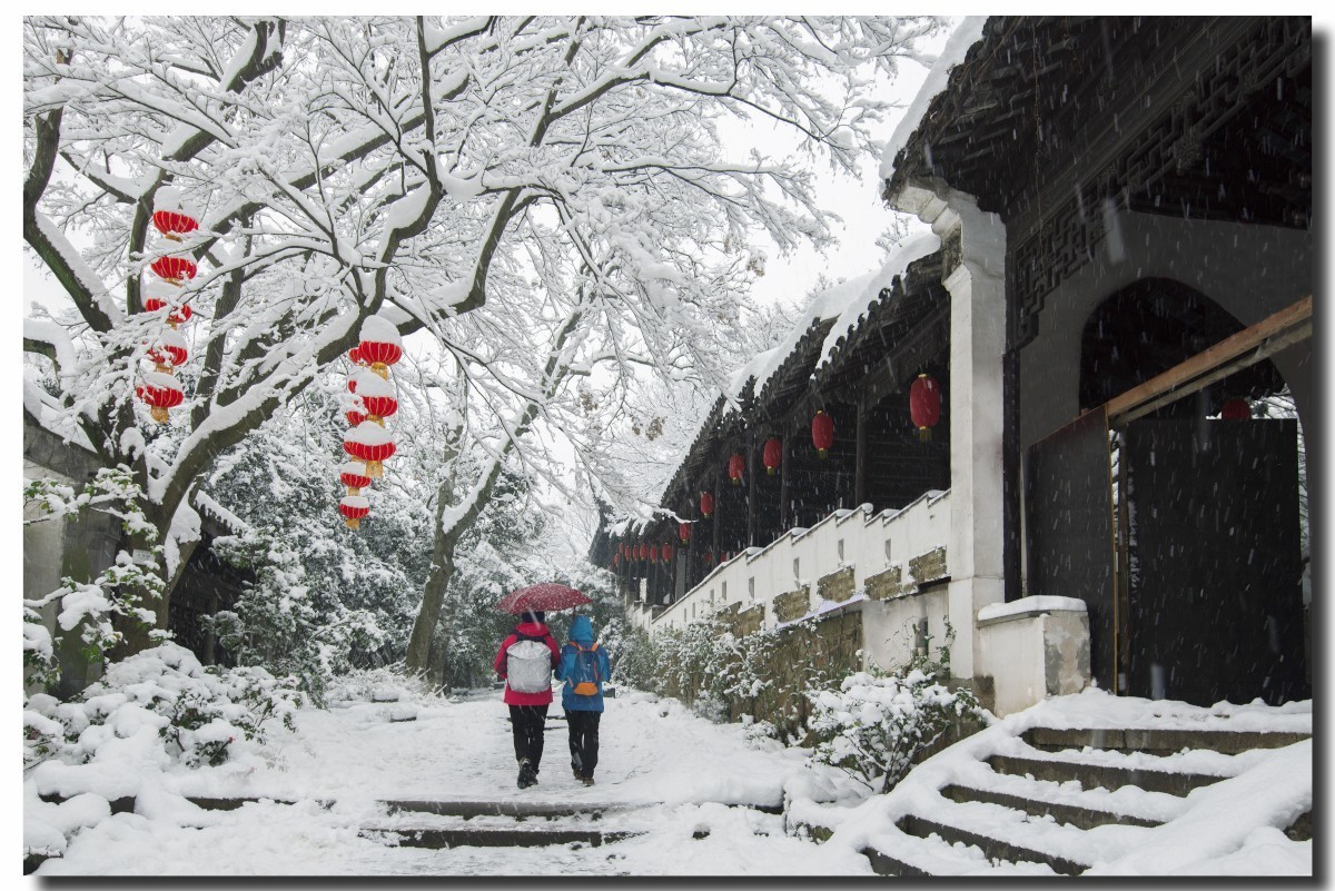 无锡寄畅园雪景
