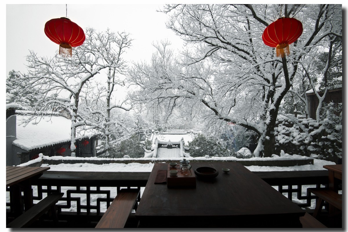 无锡寄畅园雪景