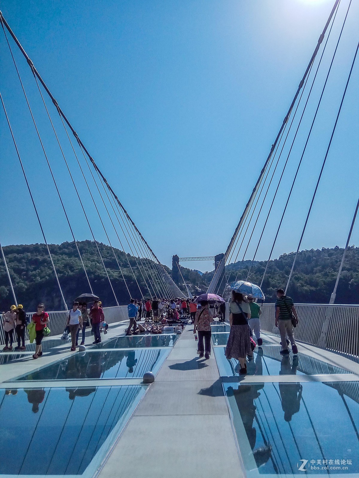 张家界大峡谷的玻璃桥