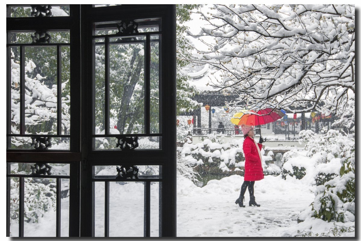 无锡寄畅园雪景