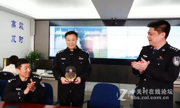 马兰派出所为退休民警举办欢送会