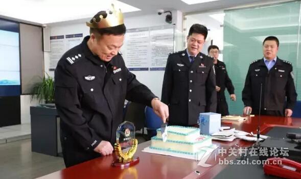 马兰派出所为退休民警举办欢送会