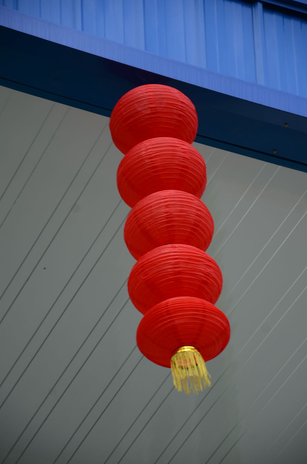 欣欣然校园庆元旦挂画红灯