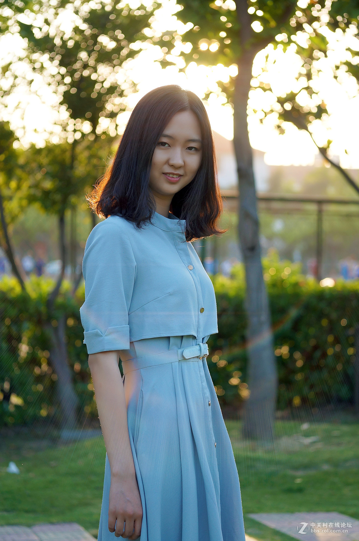 蓝裙少女-中关村在线摄影论坛