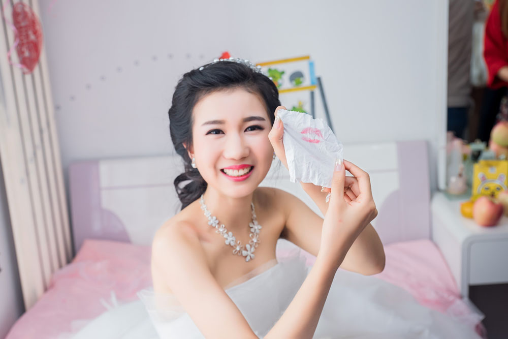 天津国庆期间婚礼跟拍小美女新娘