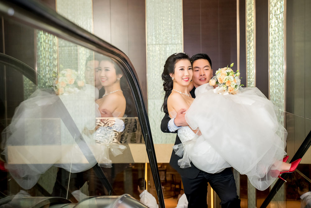 天津国庆期间婚礼跟拍小美女新娘