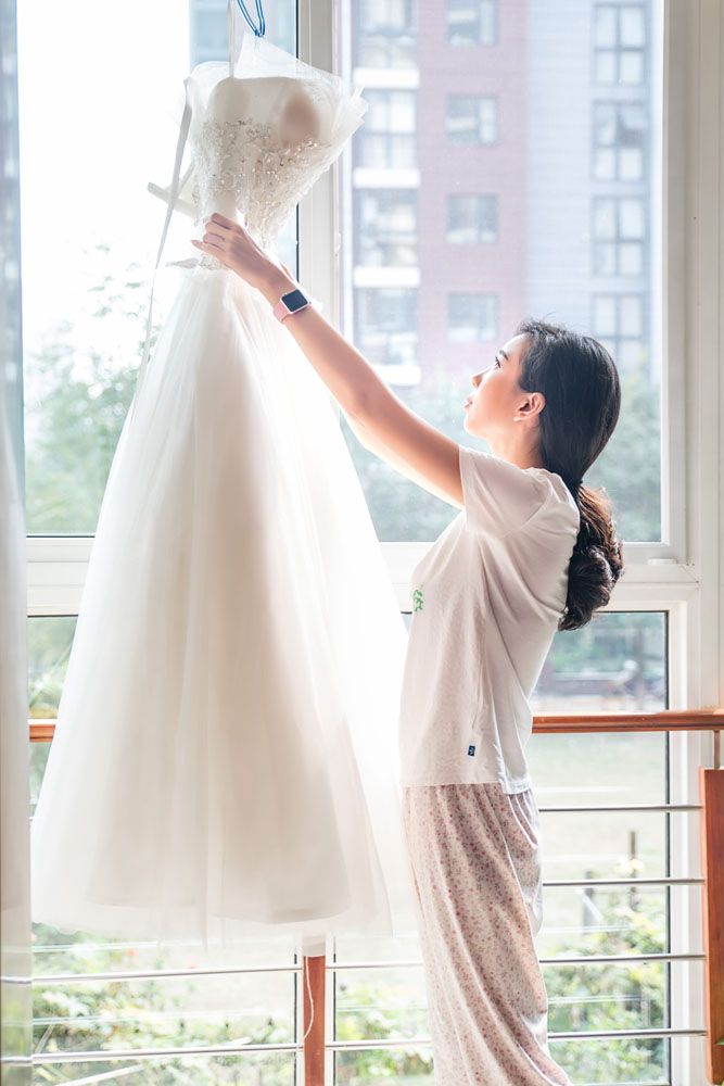 天津国庆期间婚礼跟拍小美女新娘