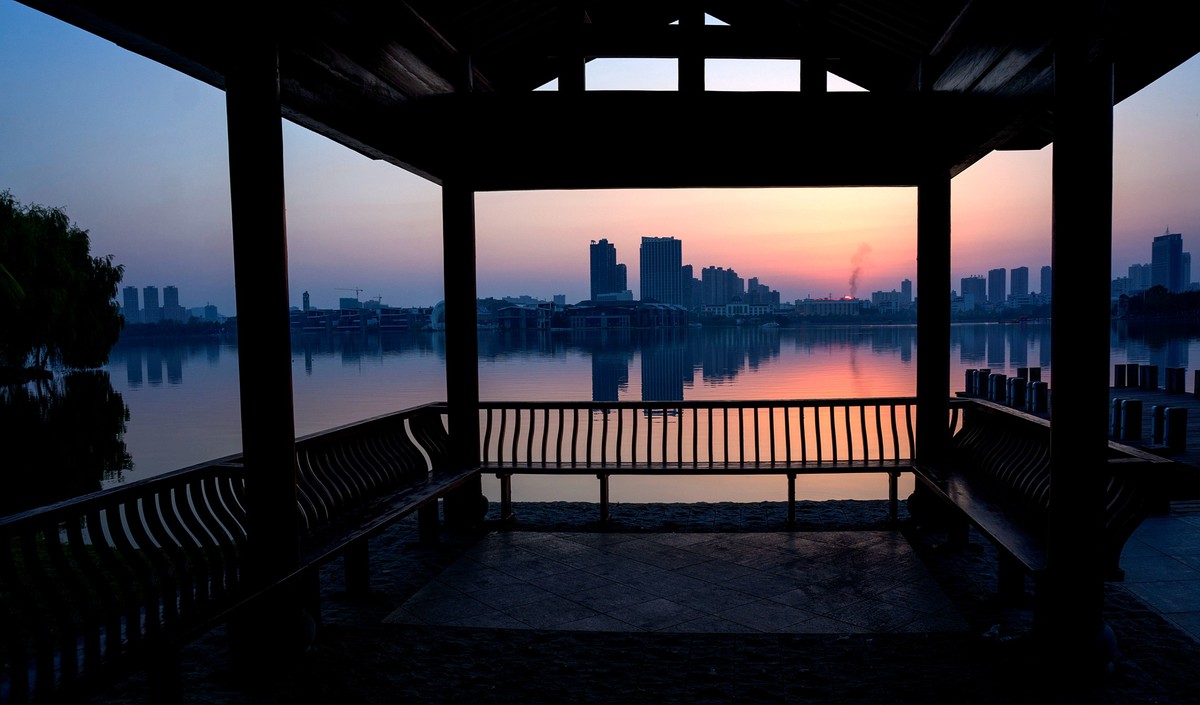 小微单还是不错的~傍晚湖景
