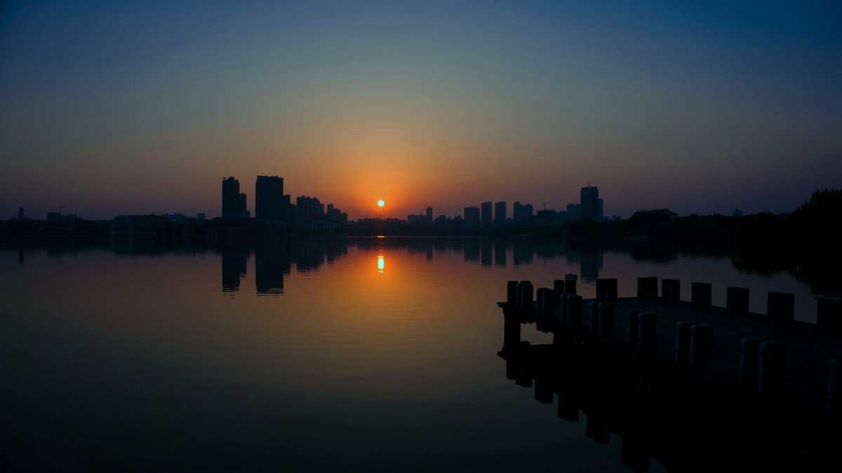 小微单还是不错的~傍晚湖景