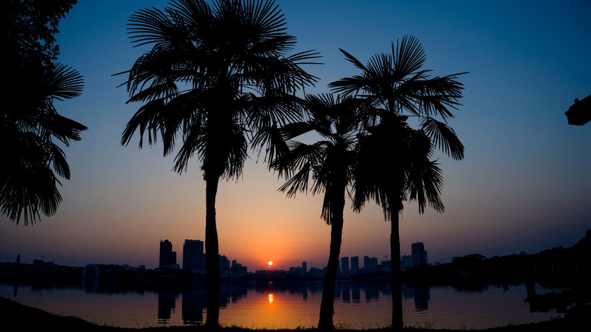 小微单还是不错的~傍晚湖景