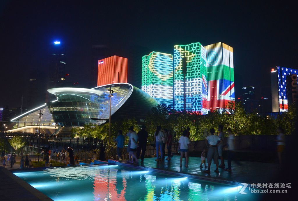 杭州城市陽臺夜景