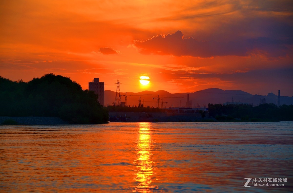 夕阳红霞-中关村在线摄影论坛