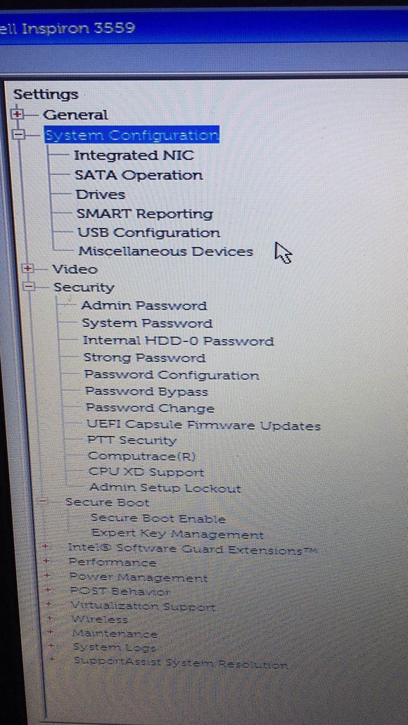 原装win10戴尔笔记本Inspiron 3559换成win7进不去u盘安装怎么办？